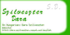 szilveszter dara business card